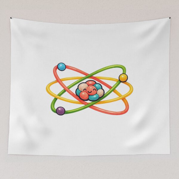 Item preview, Smiling Bohr Model Atom for Physics Nerds designed and sold by eignvalue.