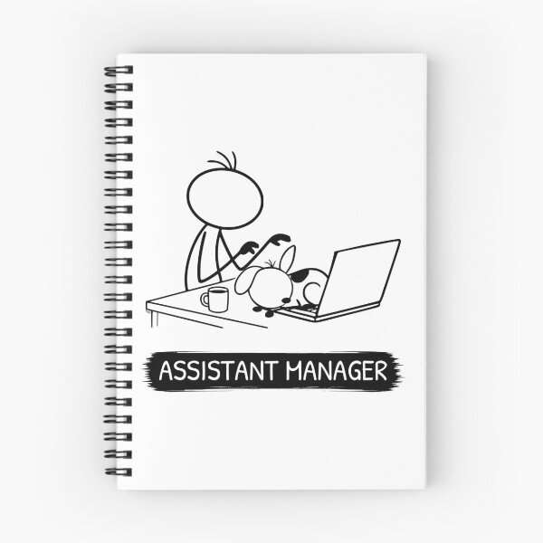 Item preview, Funny Work From Home Dog T-Shirt | Assistant Manager | Office Dog Shirt | Dog Owner Gift | Minimalist Dog Lover Tee designed and sold by Pebl-Co.