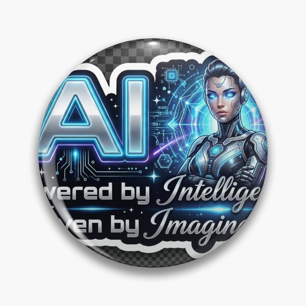 Item preview, Futuristic Female AI Guardian Sticker designed and sold by Arts121.