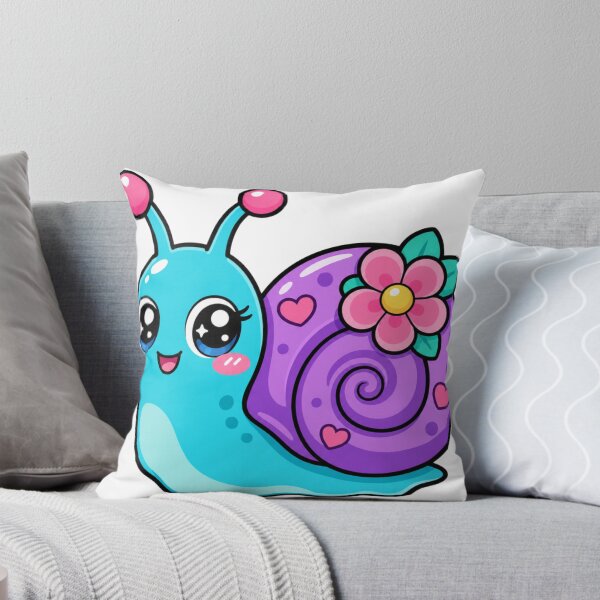 Item preview, Slow and Steady Cute Kawaii Snail with Flower designed and sold by BoosterShop.