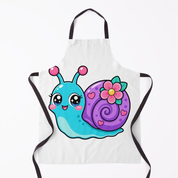 Item preview, Slow and Steady Cute Kawaii Snail with Flower designed and sold by BoosterShop.