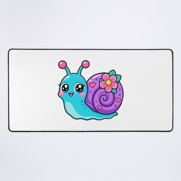 Item preview, Slow and Steady Cute Kawaii Snail with Flower designed and sold by BoosterShop.