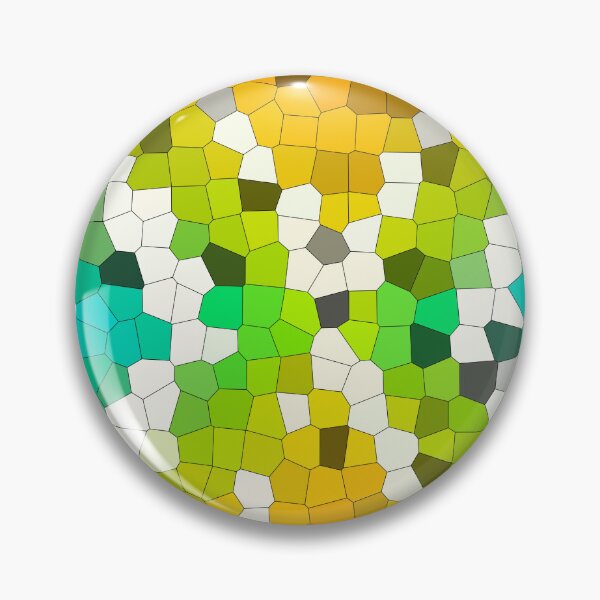 Item preview, Abstract Mosaic Green Orange Geometric Pattern designed and sold by BuckaBaby.