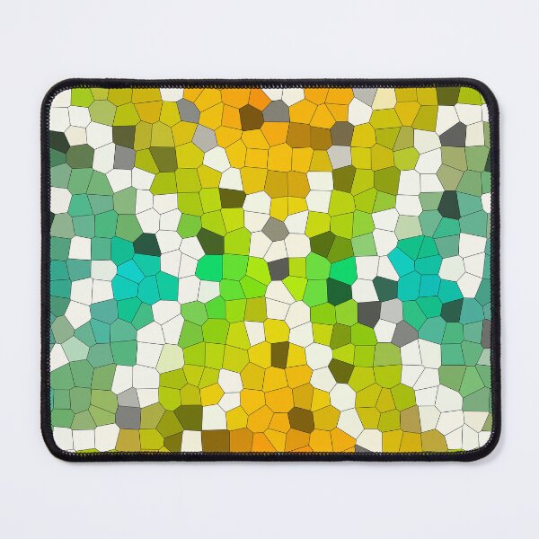 Item preview, Abstract Mosaic Green Orange Geometric Pattern designed and sold by BuckaBaby.