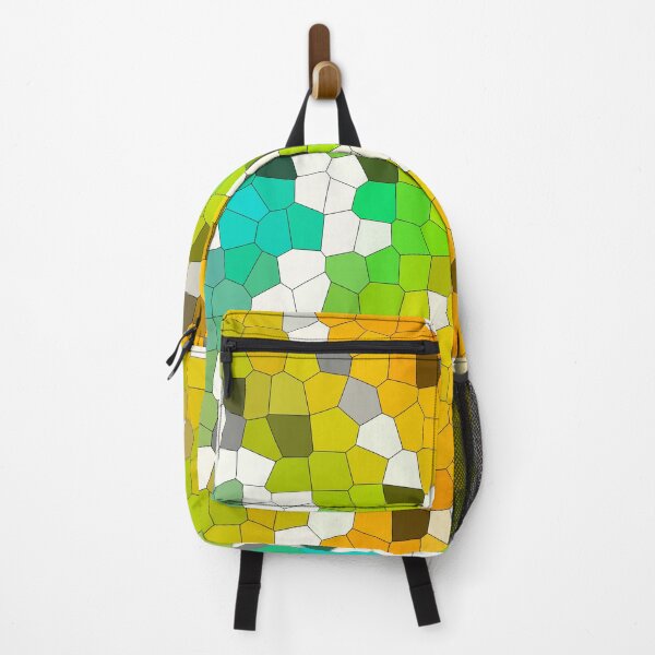 Item preview, Abstract Mosaic Green Orange Geometric Pattern designed and sold by BuckaBaby.