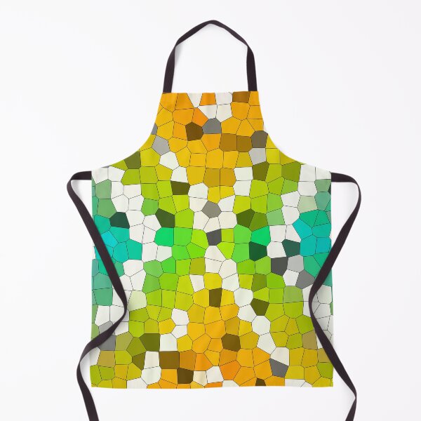 Item preview, Abstract Mosaic Green Orange Geometric Pattern designed and sold by BuckaBaby.