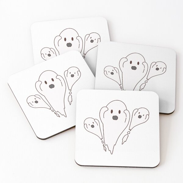 Item preview, Shocked Ghost Trio Halloween Doodle Art designed and sold by Zmonz.