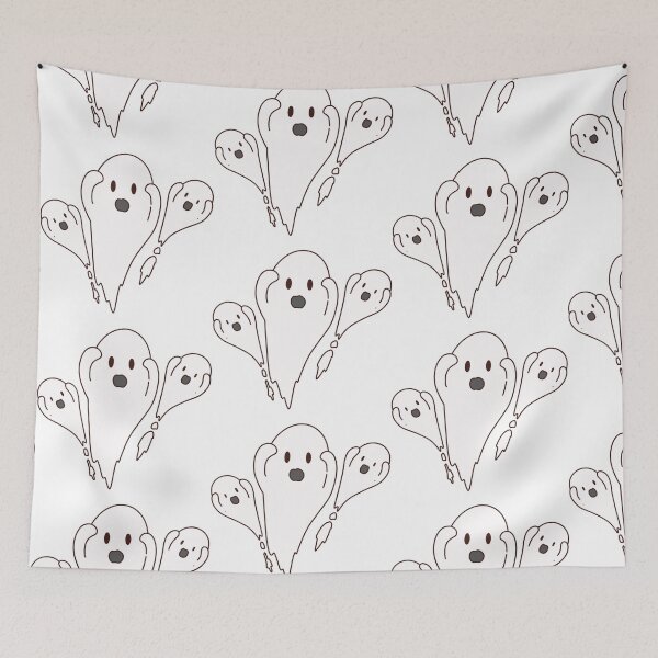 Item preview, Shocked Ghost Trio Halloween Doodle Art designed and sold by Zmonz.