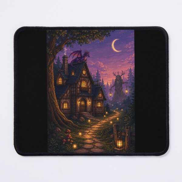 Item preview, Moonlit Dragon Cottage and the Lantern Ent designed and sold by Sketchlegacy.