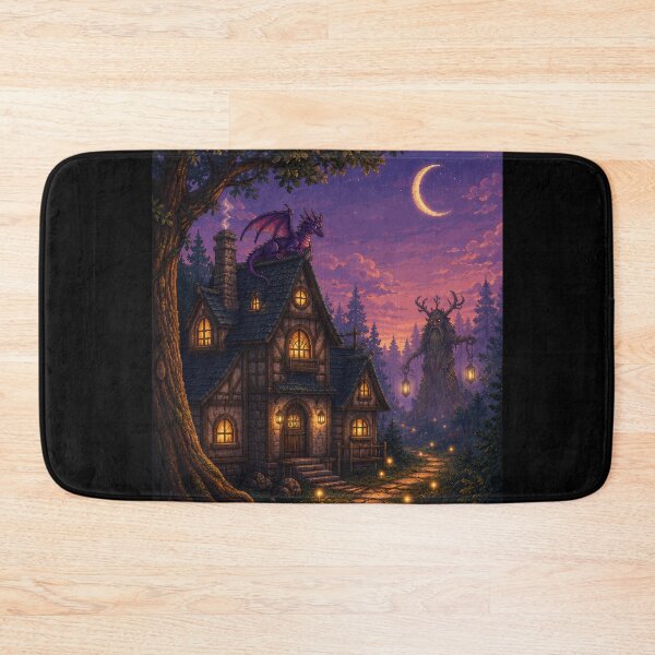 Item preview, Moonlit Dragon Cottage and the Lantern Ent  designed and sold by Sketchlegacy.