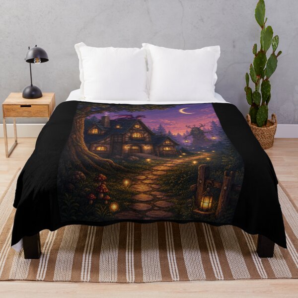 Item preview, Moonlit Dragon Cottage and the Lantern Ent designed and sold by Sketchlegacy.