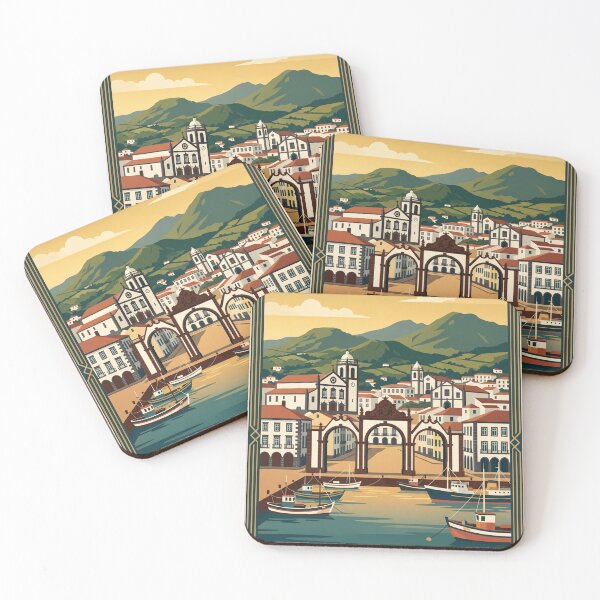 Item preview, Ponta Delgada Vintage Travel Poster designed and sold by Bomax121.