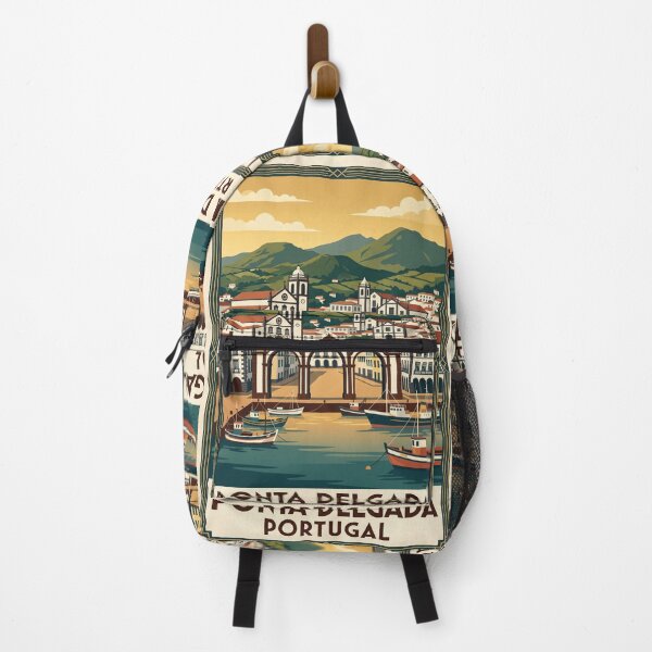 Item preview, Ponta Delgada Vintage Travel Poster designed and sold by Bomax121.