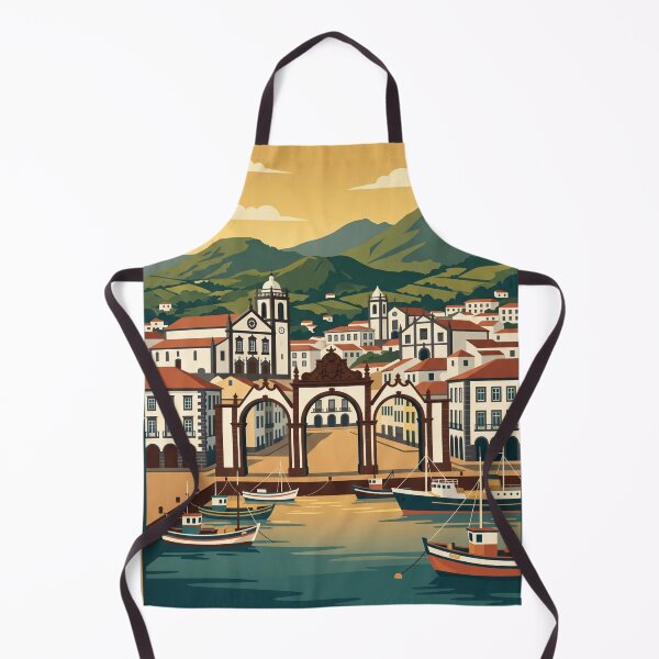 Item preview, Ponta Delgada Vintage Travel Poster designed and sold by Bomax121.