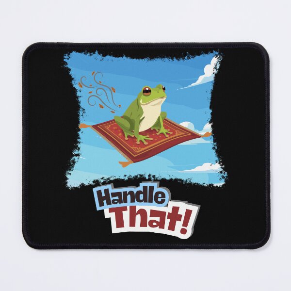 Item preview, Handle That! Funny Frog on a Flying Carpet designed and sold by TestudoDesign.
