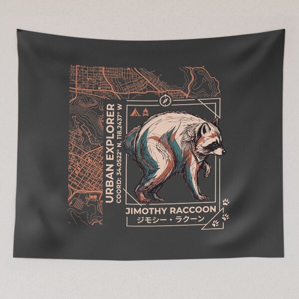 Item preview, Jimothy Raccoon Urban Explorer designed and sold by lokabrand.
