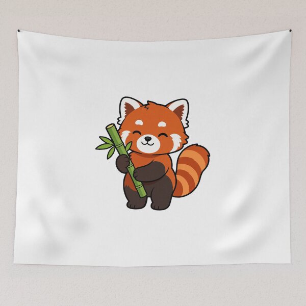 Item preview, Just One More Bamboo Cute Kawaii Red Panda designed and sold by BoosterShop.