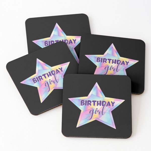 Item preview, Birthday Girl Celebration | Pastel Watercolor Star  designed and sold by SunandShade.