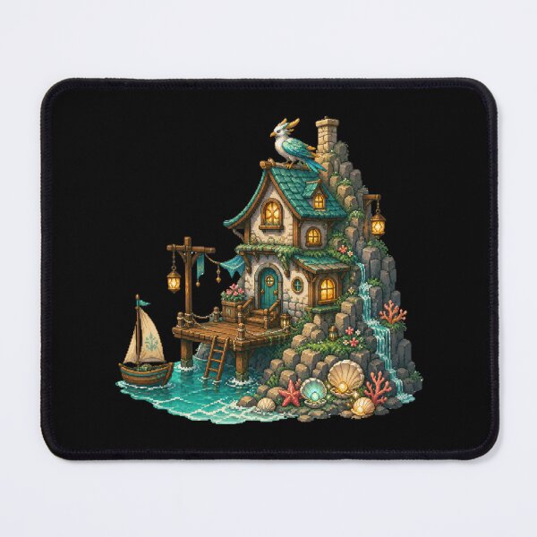 Item preview, Tidekeeper Cottage and the Azure Griffin designed and sold by Sketchlegacy.