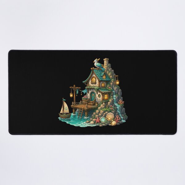 Item preview, Tidekeeper Cottage and the Azure Griffin designed and sold by Sketchlegacy.