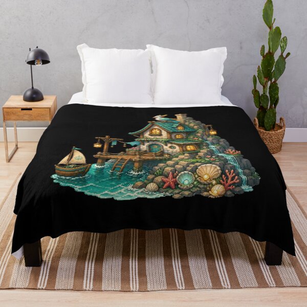 Item preview, Tidekeeper Cottage and the Azure Griffin designed and sold by Sketchlegacy.