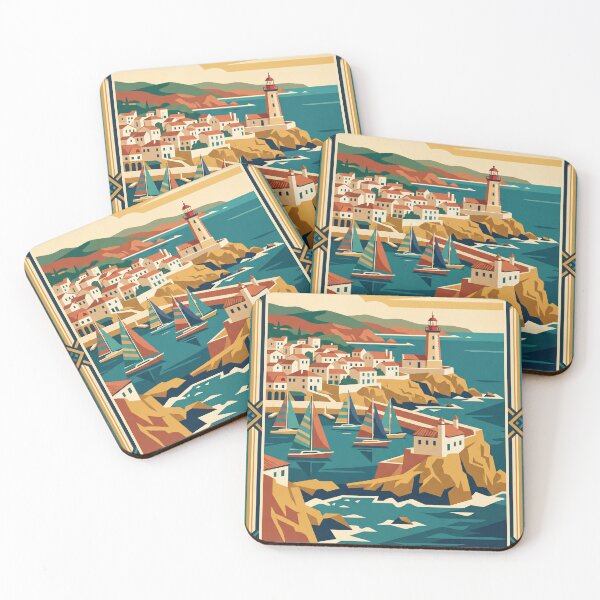 Item preview, Cascais Portugal Vintage Travel Poster designed and sold by Bomax121.