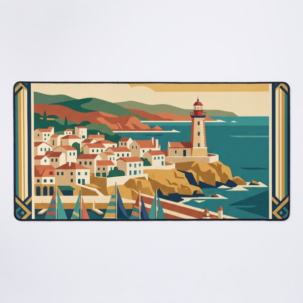 Item preview, Cascais Portugal Vintage Travel Poster designed and sold by Bomax121.
