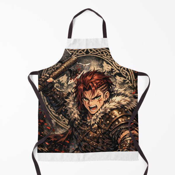 Item preview, Wolfborn Warrior - Epic Anime Viking Battle Axe Fantasy Art designed and sold by VelnoraDigital.
