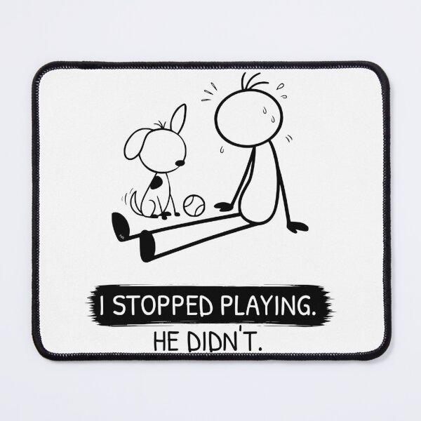 Item preview, Funny Playing Fetch Dog T-Shirt | I Stopped Playing | Dog Owner Shirt | Tennis Ball Dog Gift | Minimalist Dog Lover Tee designed and sold by Pebl-Co.