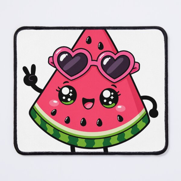 Item preview, One in a Melon Cute Kawaii Watermelon with Sunglasses designed and sold by BoosterShop.