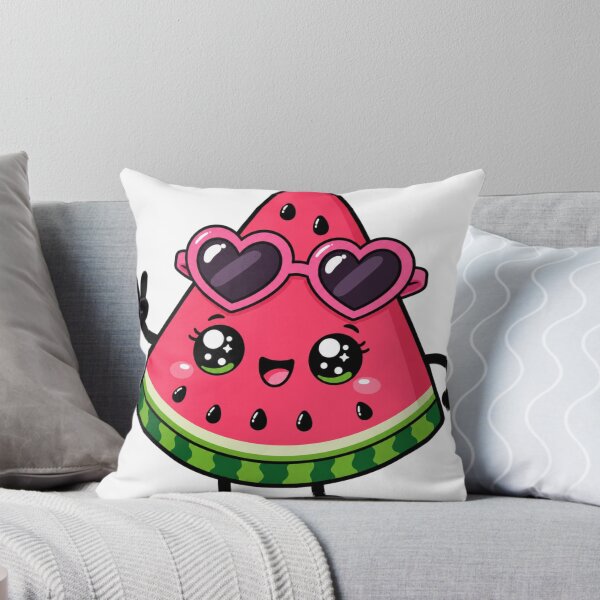 Item preview, One in a Melon Cute Kawaii Watermelon with Sunglasses designed and sold by BoosterShop.