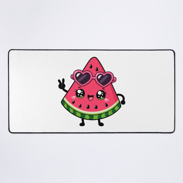 Item preview, One in a Melon Cute Kawaii Watermelon with Sunglasses designed and sold by BoosterShop.