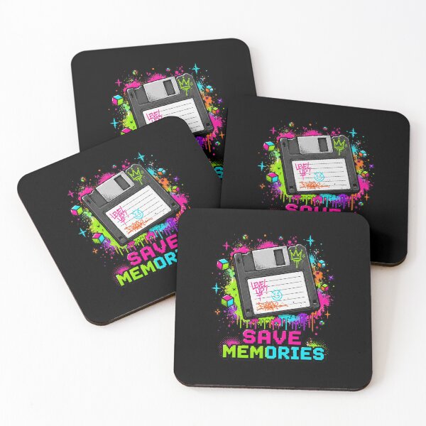 Item preview, Save Memories Retro Floppy Disk Graffiti Pixel Designn designed and sold by PixelBlob.
