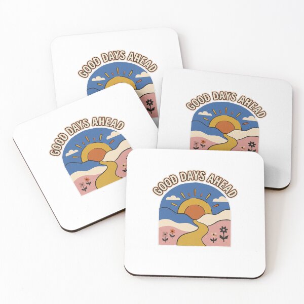 Item preview, Good Days Ahead Folk Art Sunrise designed and sold by GoofyShopp.