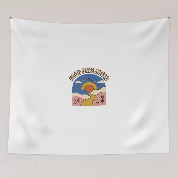 Item preview, Good Days Ahead Folk Art Sunrise designed and sold by GoofyShopp.