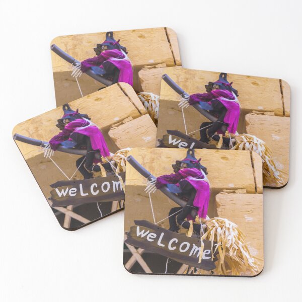 Item preview, Welcome Witch Halloween Decoration Hanging On Doorway Broomstick Sign With Straw Charm designed and sold by Nmallia.