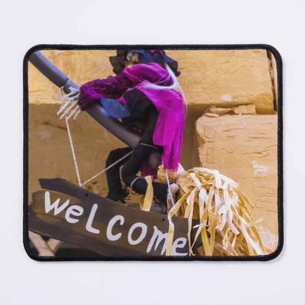 Item preview, Welcome Witch Halloween Decoration Hanging On Doorway Broomstick Sign With Straw Charm designed and sold by Nmallia.
