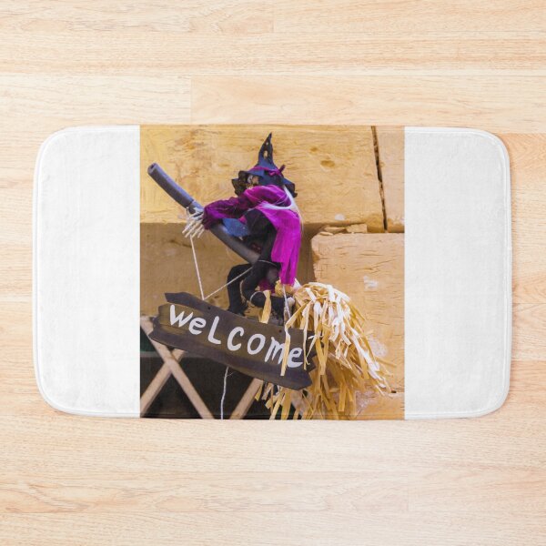 Item preview, Welcome Witch Halloween Decoration Hanging On Doorway Broomstick Sign With Straw Charm designed and sold by Nmallia.