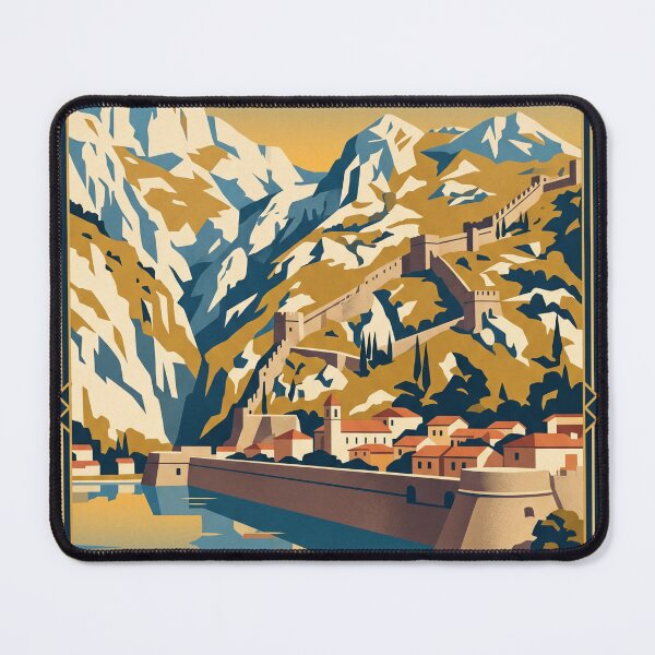 Item preview, Kotor Montenegro Vintage Travel Poster designed and sold by Bomax121.