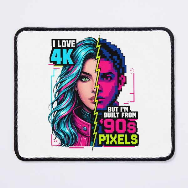 Item preview, I Love 4K Built From 90s Pixels Humor designed and sold by PixelBlob.