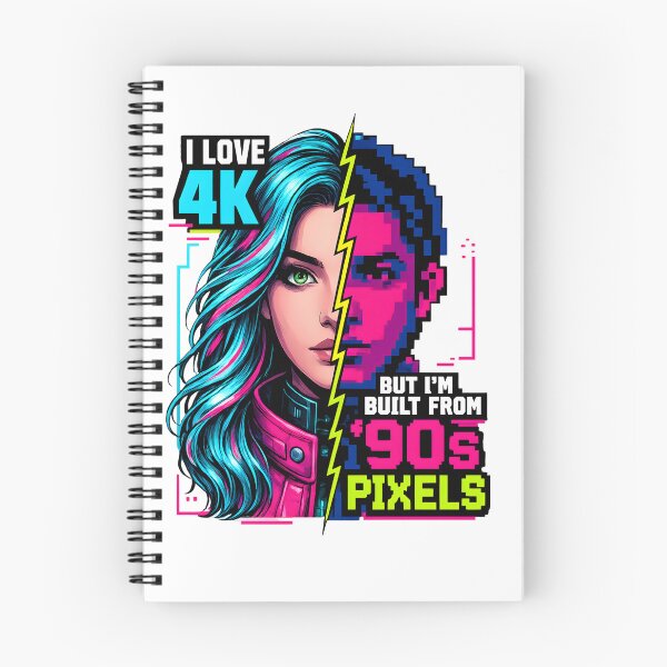Item preview, I Love 4K Built From 90s Pixels Humor designed and sold by PixelBlob.