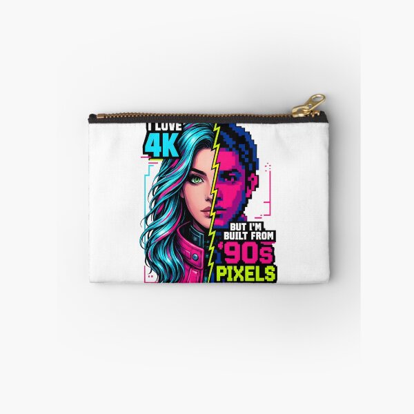 Item preview, I Love 4K Built From 90s Pixels Humor designed and sold by PixelBlob.