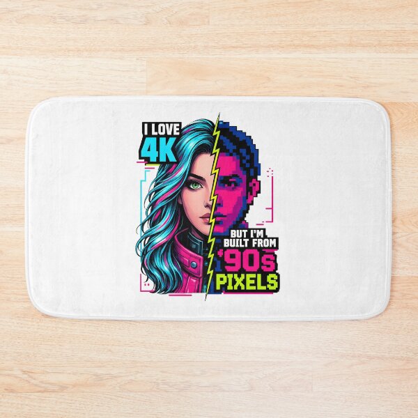Item preview, I Love 4K Built From 90s Pixels Humor designed and sold by PixelBlob.