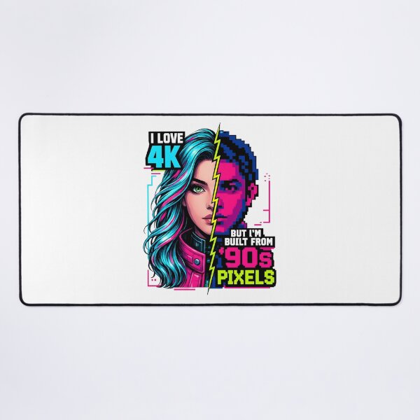 Item preview, I Love 4K Built From 90s Pixels Humor designed and sold by PixelBlob.