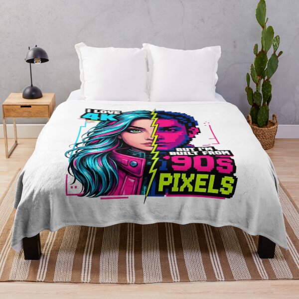Item preview, I Love 4K Built From 90s Pixels Humor designed and sold by PixelBlob.