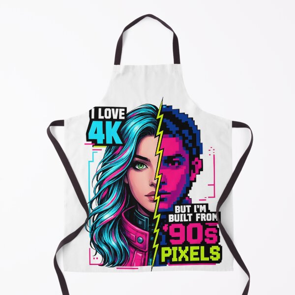 Item preview, I Love 4K Built From 90s Pixels Humor designed and sold by PixelBlob.