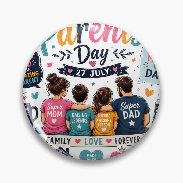 Item preview, Happy Parents Day July 27 Family Love Forever Design designed and sold by Vivaro.