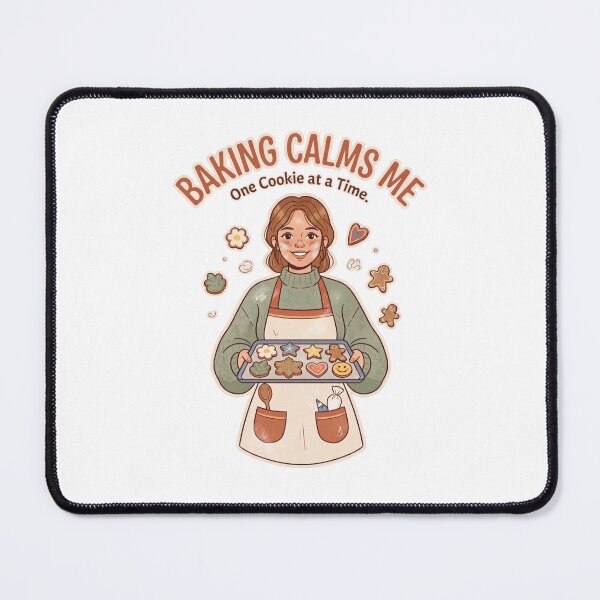 Item preview, Baking Calms Me – One Cookie at a Time | Funny Baker & Cookie Lover Shirt designed and sold by Softbear Atelier.