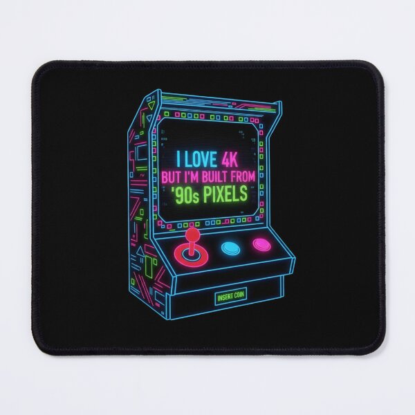 Item preview, I Love 4K Built From 90s - Pixels humor designed and sold by PixelBlob.