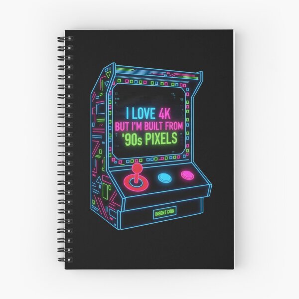 Item preview, I Love 4K Built From 90s - Pixels humor designed and sold by PixelBlob.